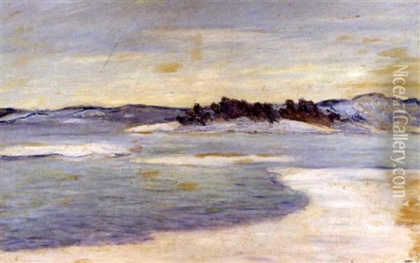 Au Bord Du Fjord, Pres Christiania Oil Painting - Claude Monet