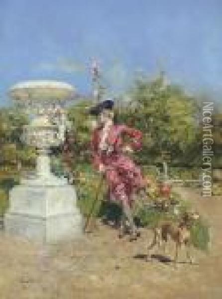 Il Marchesino A Versailles Oil Painting - Giovanni Boldini