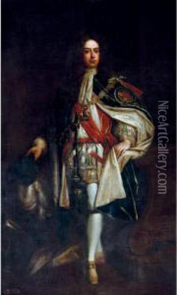 Portrait Of John Churchill, Duke Of Marlborough Oil Painting - Isaac Whood