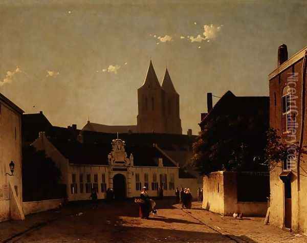 View of Arnhem, 1851 Oil Painting - Jan Weissenbruch