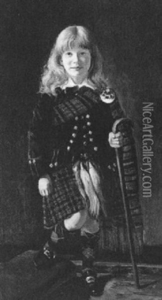 The Young Laird Oil Painting - Robert James Enraght Moony