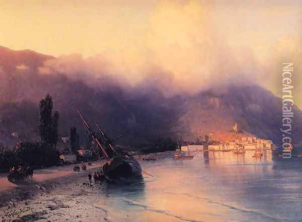 View of Yalta Oil Painting - Ivan Konstantinovich Aivazovsky