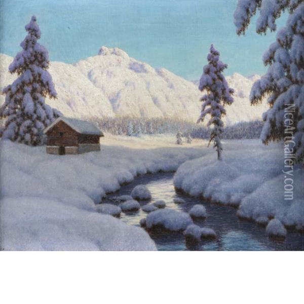 After The Snowfall Oil Painting - Ivan Fedorovich Choultse