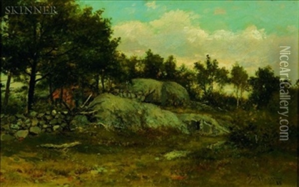 Rocky Clearing Oil Painting - George Frank Higgins