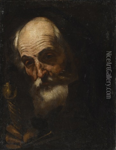 Saint Paul, Bust Length Oil Painting - Jusepe de Ribera