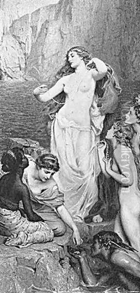 The Pearls of Aphrodite 2 Oil Painting - Herbert James Draper