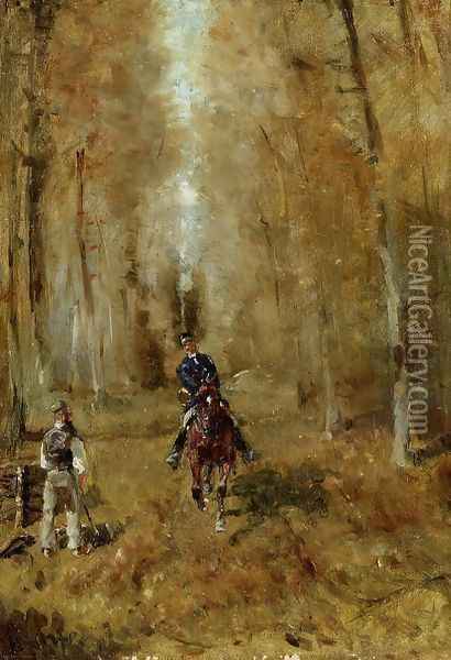 Piquer et Bucheron Oil Painting - Henri De Toulouse-Lautrec
