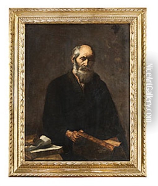 Filosofen Oil Painting - Jusepe de Ribera