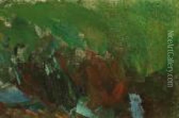 Nympheas, (etude) Oil Painting - Claude Oscar Monet
