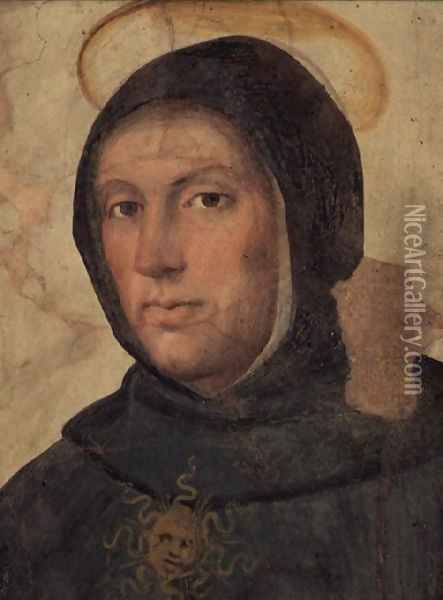 St Thomas Aquinas Oil Painting - Fra Bartolommeo della Porta