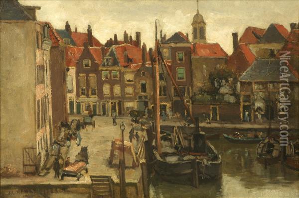 Dordrecht, Holland Oil Painting - James Levin Henry