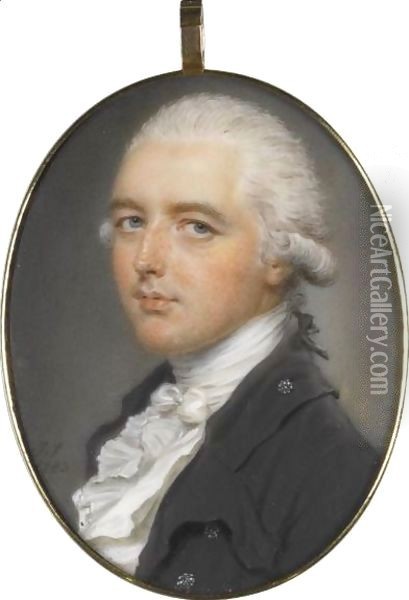 Portrait Of A Gentleman 2 Oil Painting - John Smart