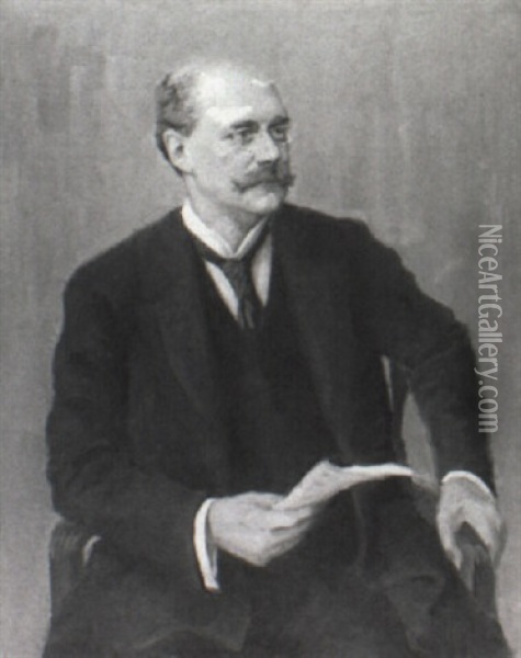 Portrait Of Mr. Magnus Oil Painting - Konrad Von Kardorff