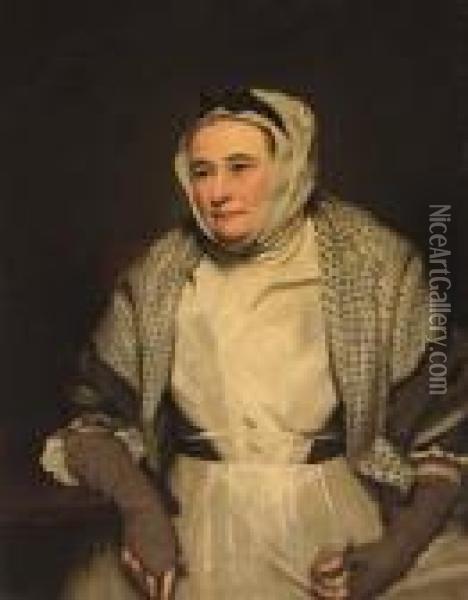 Portrait Of Mrs Elizabeth Somerville Oil Painting - Sir Henry Raeburn