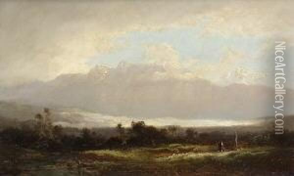 Der Wilde Kaiser Oil Painting - Ferdinand Feldhutter