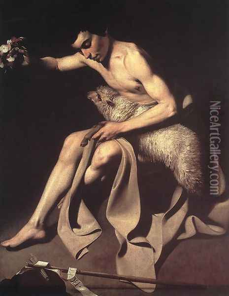 St. John the Baptist Oil Painting - Caravaggio