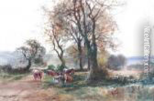 Fox Oil Painting - Henry Charles Fox