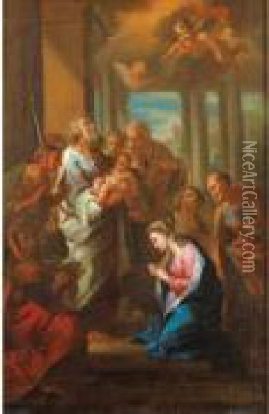 La Presentation De Jesus Au Temple Oil Painting - Etienne Parrocel