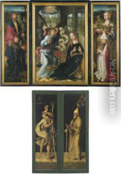 The Annunciation Oil Painting - Jacob Claessens Van Utrecht
