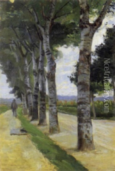 Lungo L'affrico A Firenze Oil Painting - Ruggero Panerai