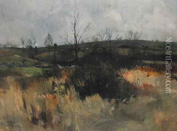 Landscape, 1889 Oil Painting - John Henry Twachtman