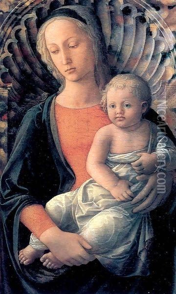 Madonna and Child 4 Oil Painting - Fra Filippo Lippi