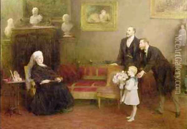 The Four Generations Windsor Castle 1899 Oil Painting - Sir William Quiller-Orchardson