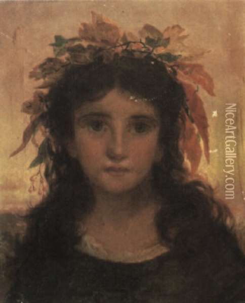 Autumn Oil Painting - Sophie Anderson