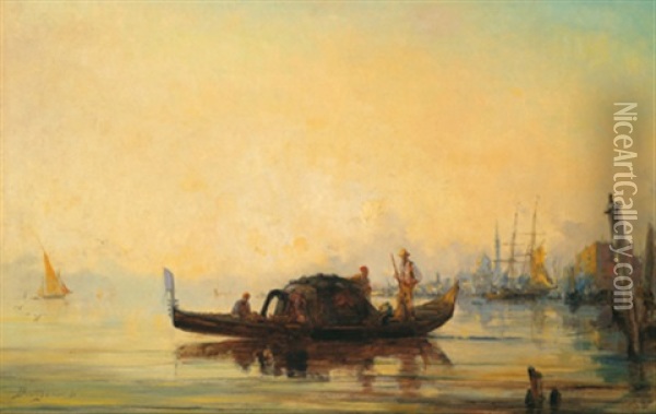 Motiv Aus Venedig Oil Painting - Paul Bistagne