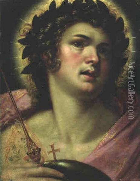 Salvator Mundi (?) Oil Painting - Hendrick De Clerck