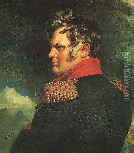 Portrait of General Alexei Yermolov 1823 Oil Painting - George Dawe