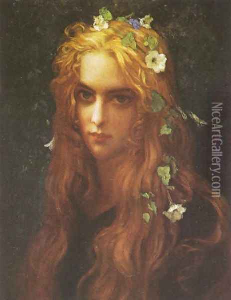 Ophelia Oil Painting - Antoine Auguste Ernest Hebert