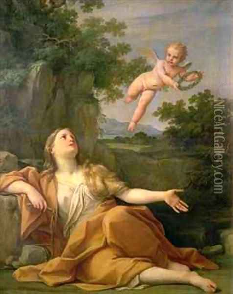 Penitent Mary Magdalene Oil Painting - Marcantonio Franceschini