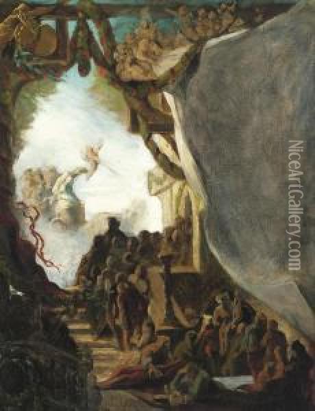 An Allegorical Scene Oil Painting - Nicholas Gysis