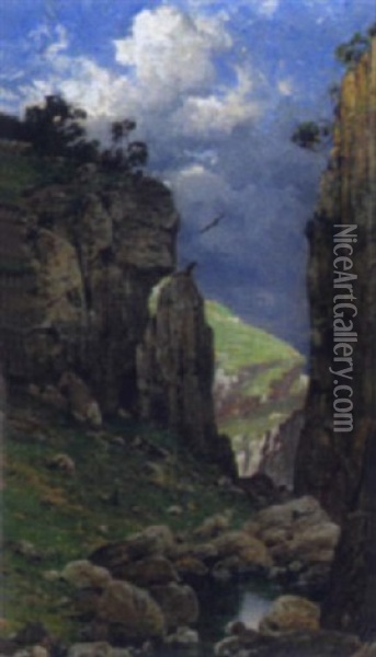Eifellandschaft Oil Painting - Heinrich Gogarten