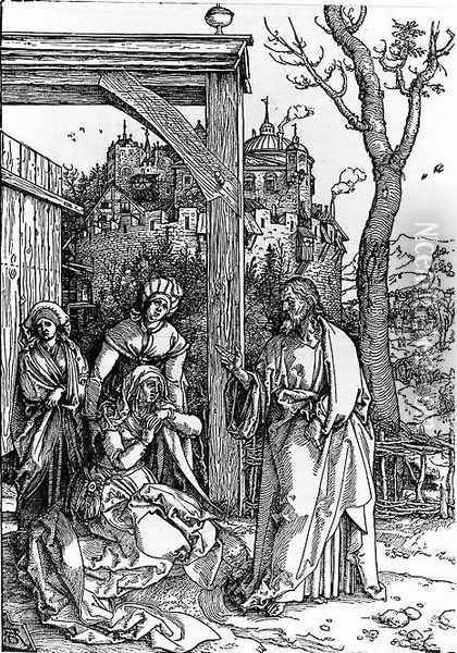 Christ Taking Leave of his Mother 2 Oil Painting - Albrecht Durer