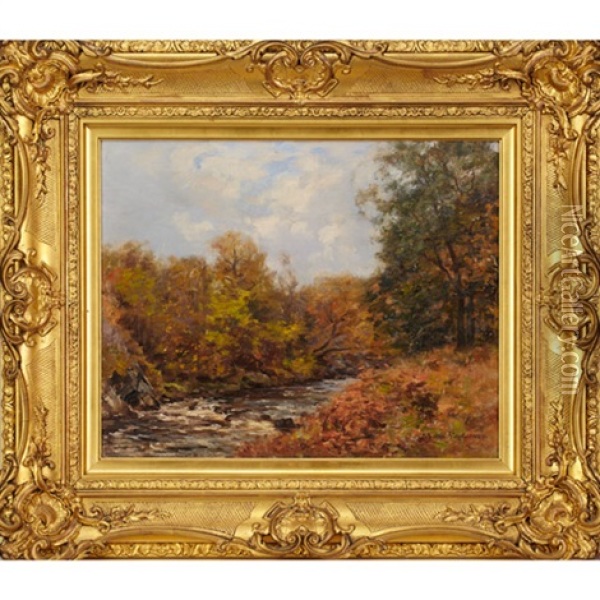 Autumn Scene Oil Painting - Joseph Morris Henderson