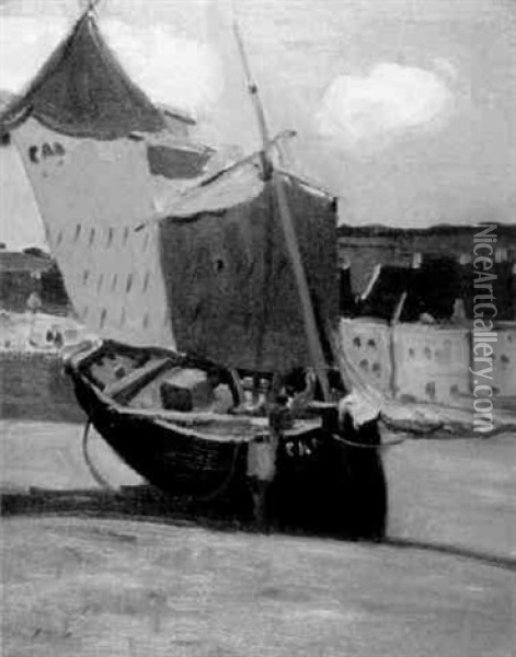 Fishing Boat, Cancale Oil Painting - James Wilson Morrice