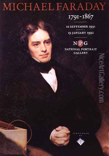 Poster for the National Portrait Gallery Michael Faraday exhibition Oil Painting - Thomas Phillips