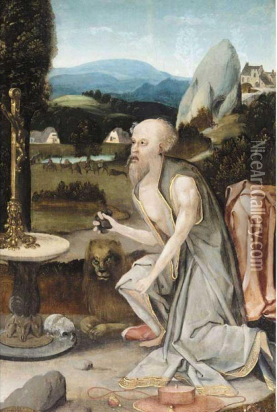 Saint Jerome Oil Painting - Jan Wellens de Cock