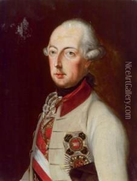 Ritratto Dell'imperatore Giuseppe Ii Oil Painting - Joseph Hickel