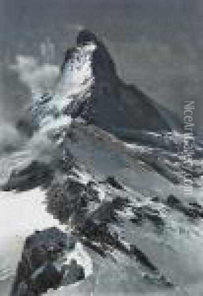 The Matterhorn Oil Painting - Edward Theodore Compton