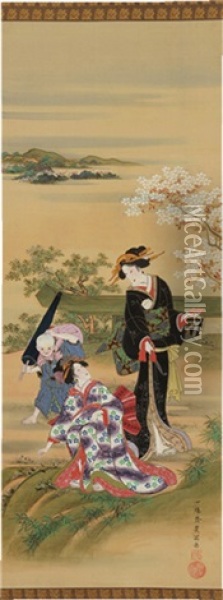 Untitled Oil Painting - Utagawa Toyokuni (Toyokuni I)