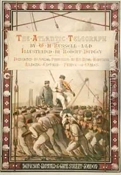 Cover of The Atlantic Telegraph Oil Painting - Robert Dudley