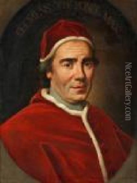 Circle Of 
Portrait Of Pope Clemns Xiv Oil Painting - Pompeo Gerolamo Batoni