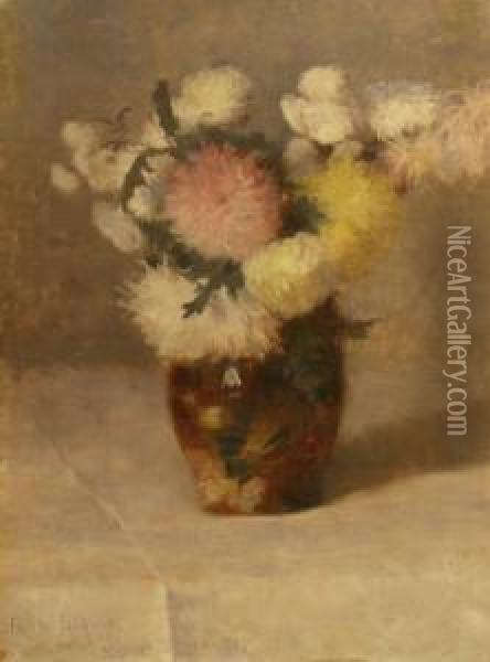 Still Life Of Flowers Oil Painting - Frederick William Jackson