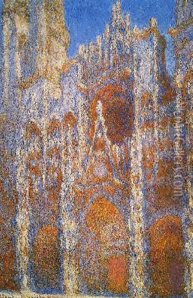 Rouen Cathedral Sunlight Effect Oil Painting - Claude Oscar Monet