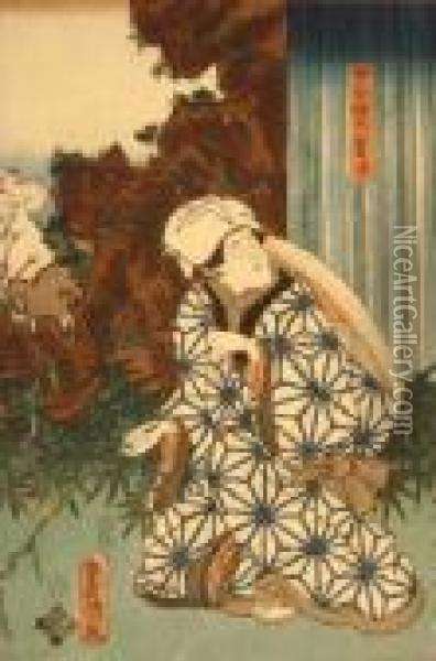 Iii An Actor In A Feminine Role Oil Painting - Kunisada