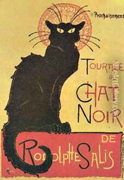 Tournee du chat noir Oil Painting - Theophile Alexandre Steinlen