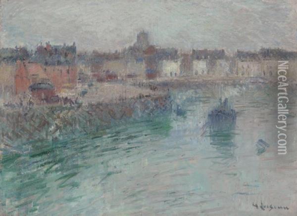 L'avant-port De Dieppe Oil Painting - Gustave Loiseau